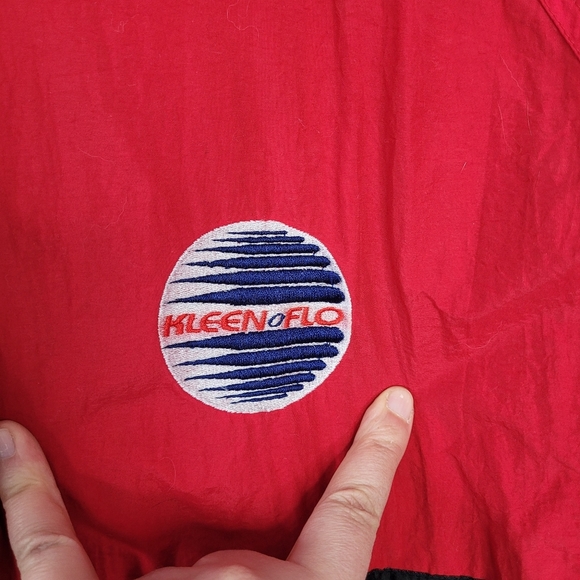 Vintage Kleen Flo red and blue colourblock jacket - Picture 4 of 16